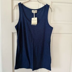 New!!  American Vintage - Deep Blue Scoop Neck Tank Top
